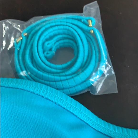 NWT TIE DIE BIKINI BOTTOMS & BLUE BIKINI TOP - Picture 8 of 11